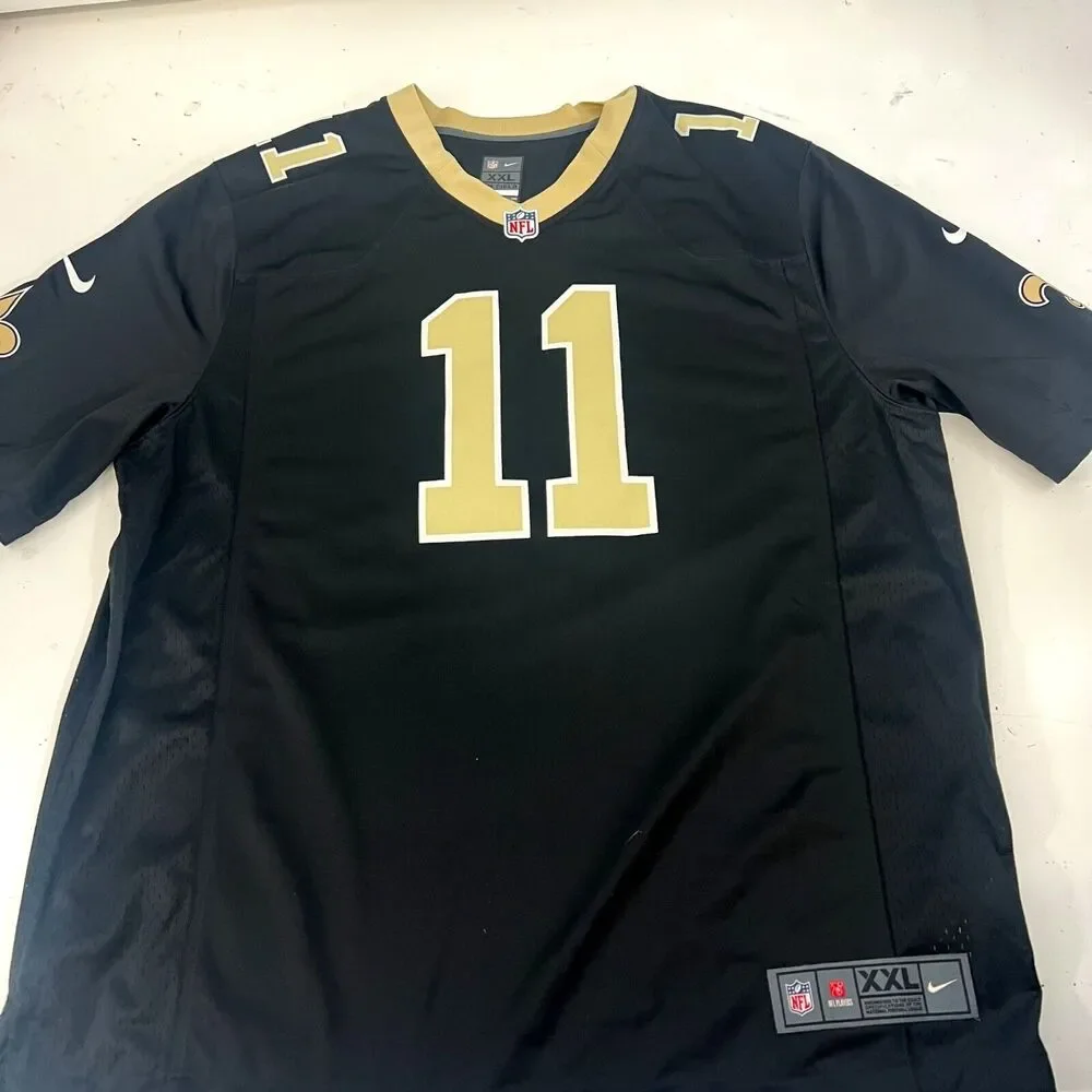 Nike New Orleans Saints Deonte Harris 11 NFL Football Jersey Black Gold XXL‎